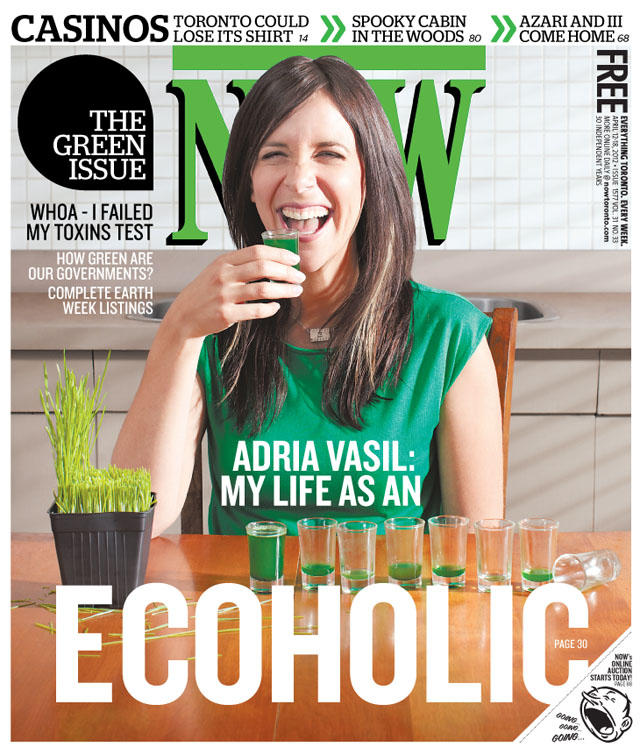 Adria on the cover of NOW